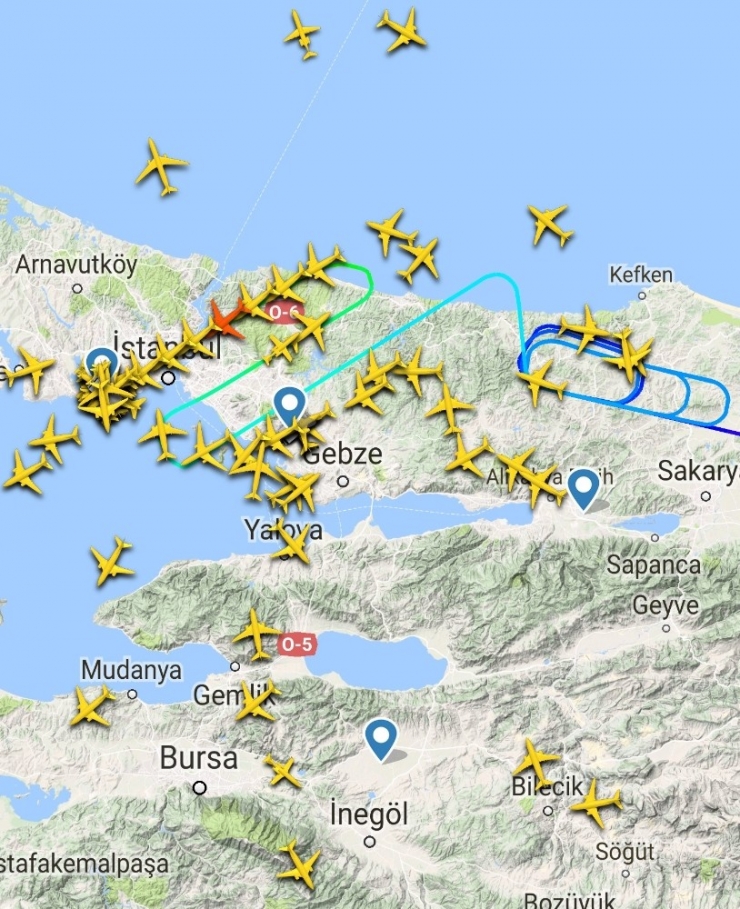 İstanbul’da Hava Trafiğine Yağmur Engeli