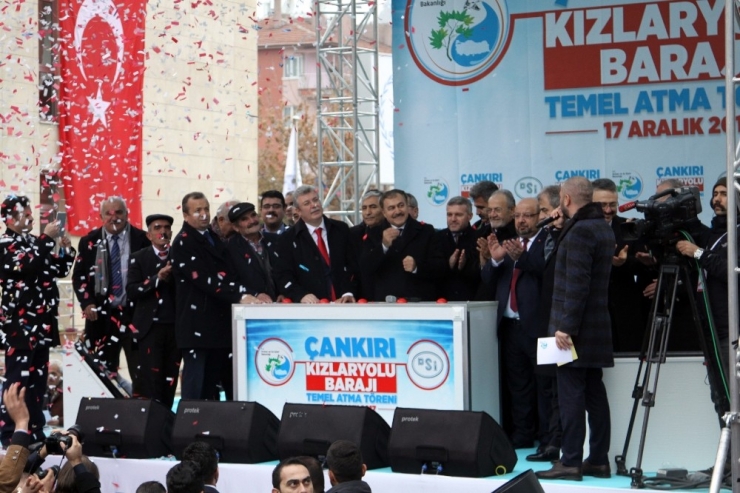 Bakan Eroğlu, Kızlaryolu Barajının Temel Atma Törenine Katıldı