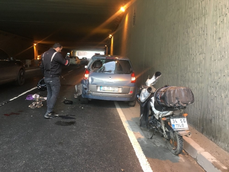 Sarıyer’de Motosiklet Kazası: 1 Yaralı