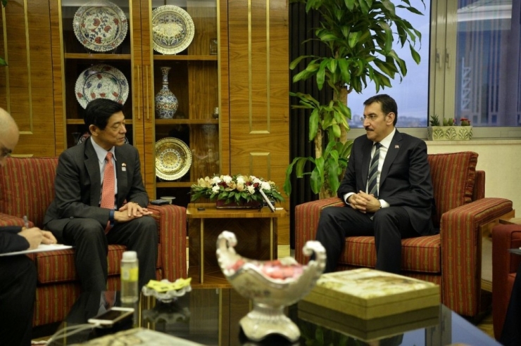 Bakan Tüfenkci, Japonya Ankara Büyükelçisi Miyajima’yı Kabul Etti