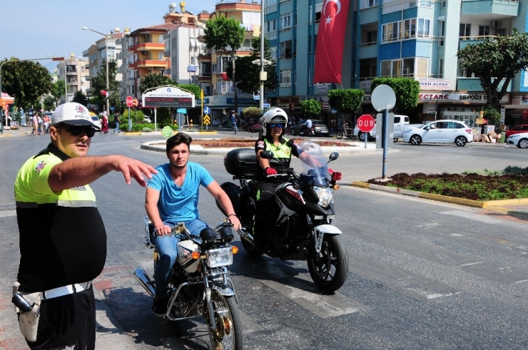 Alanya Polisinden Motosiklet Denetimi
