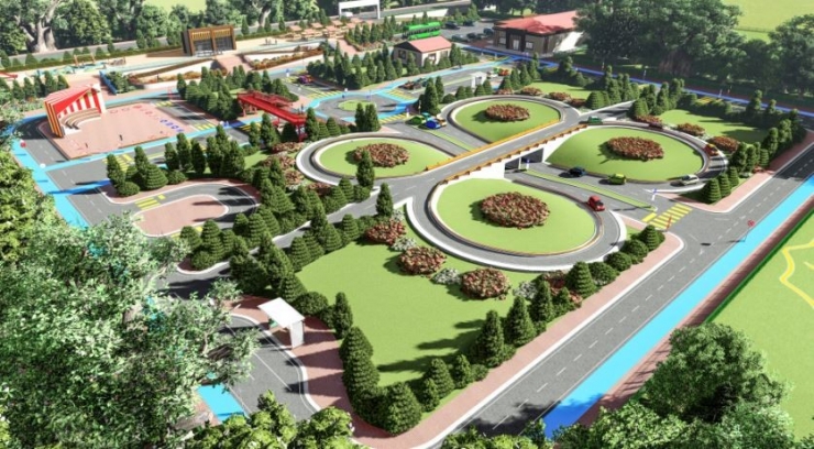 Şanlıurfa’da Türkiye’nin En Büyük Çocuk Trafik Parkı Yapılıyor