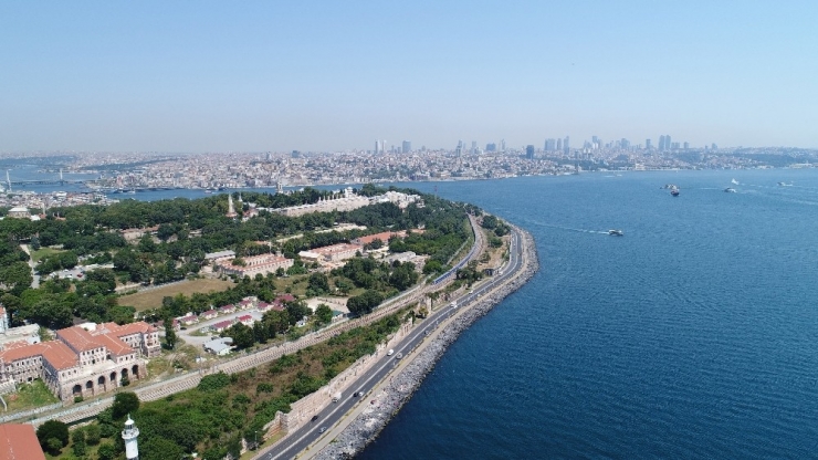 Restore Edilmeye Başlanan İstanbul Surları Havadan Görüntülendi