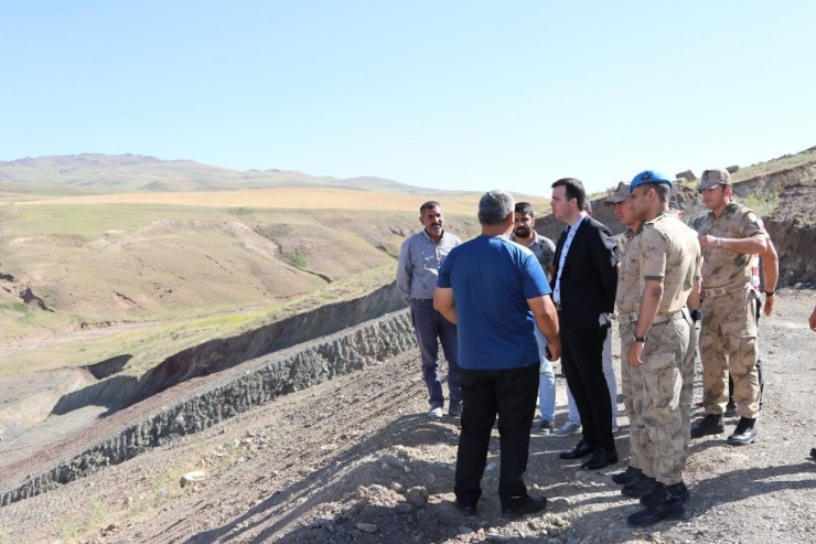 Başkan Vekili Vardar, Sulama Göleti İnşaatını İnceledi