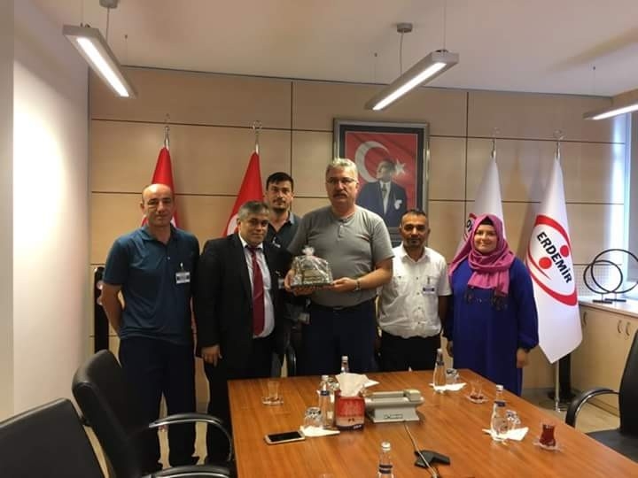 Başkan Yiğit, Erdemir Genel Müdürü Oral’ı Ziyaret Etti