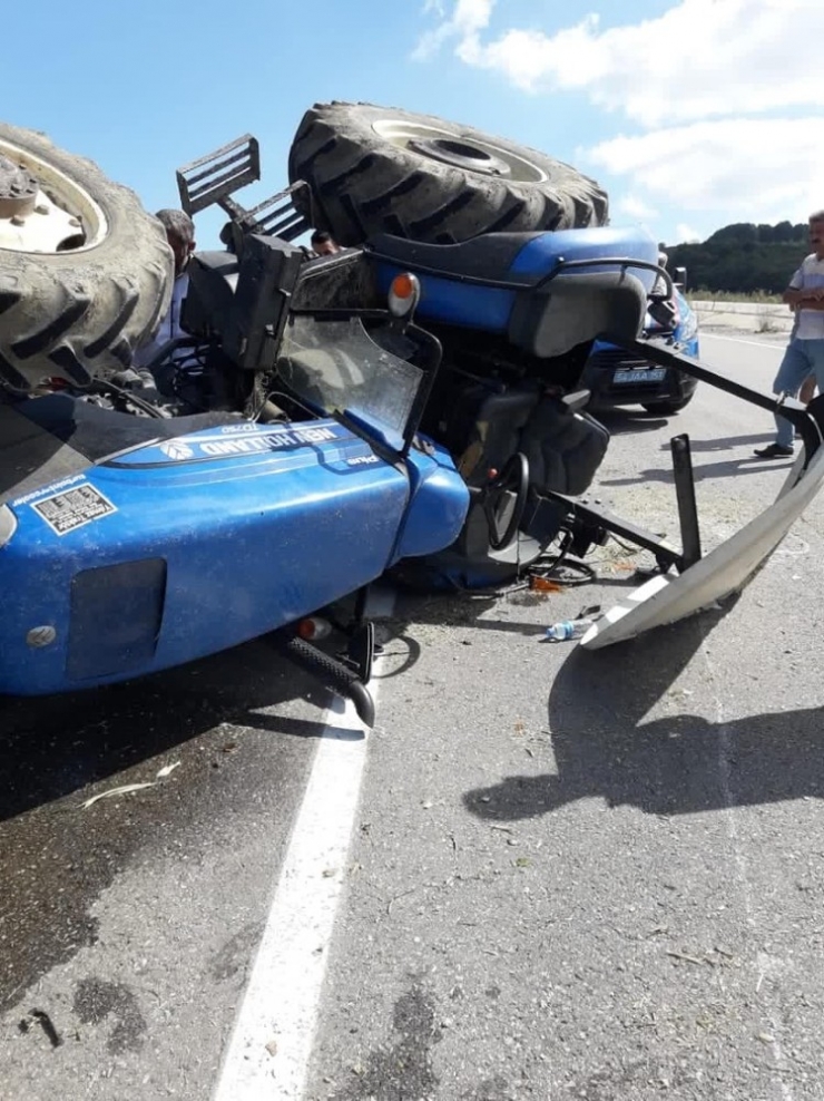 Karasu’da Traktör Kazası: 1 Yaralı