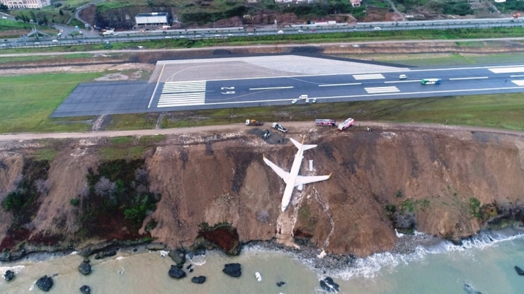 Trabzon’da Pistten Çıkan Uçağın Yomra İlçesine Nakli İçin Geri Sayım Başladı