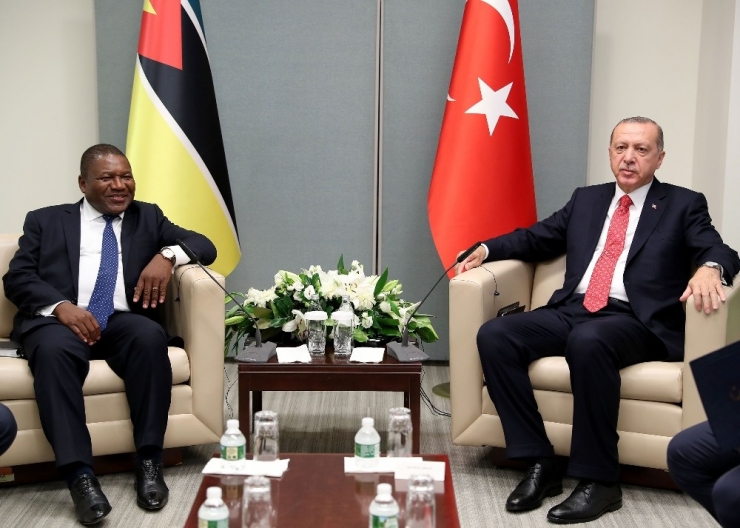 Cumhurbaşkanı Erdoğan, Mozambik Devlet Baskanı Nyusi İle Görüştü