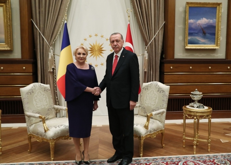 Cumhurbaşkanı Erdoğan, Romanya Başbakanı Dancila’yı Kabul Etti