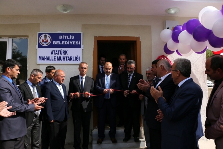 Bitlis’te Muhtarlık Hizmet Binası Yapıldı