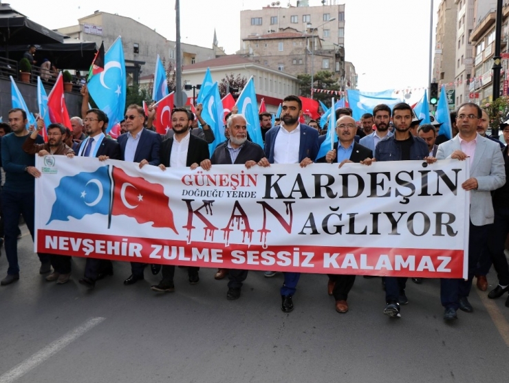 Nevşehir’de Doğu Türkistan İçin Yürüyüş Düzenlendi