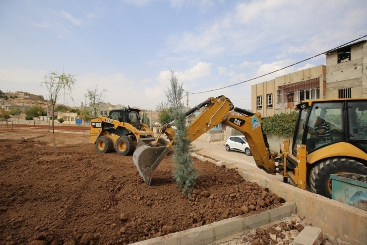 Eyyübiye’de Park Yapım Çalışmaları Sürüyor
