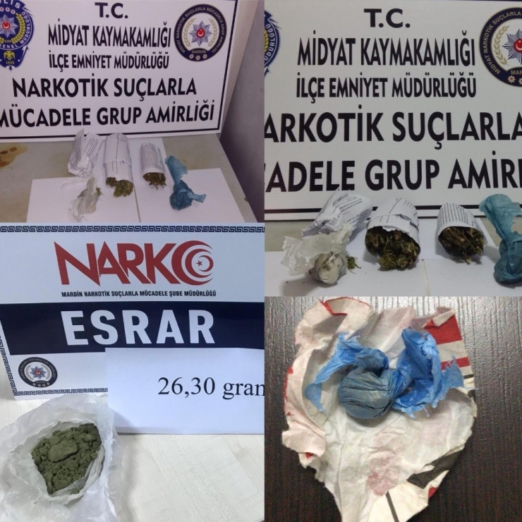 Mardin’de Uyuşturucu Operasyonları: 10 Gözaltı