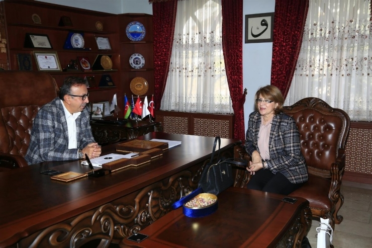 Azerbaycan Büyükelçiliği Eğitim Müşaviri Nesibova, Seçen’i Ziyaret Etti
