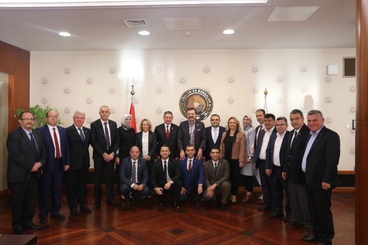 Nazilli Ticaret Odası’ndan Tobb Başkanı Hisarcıklıoğlu’na Ziyaret