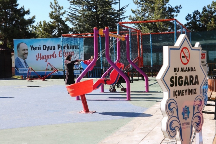 Beyşehir’de Parklar Dumansız Hava Sahası Haline Geldi