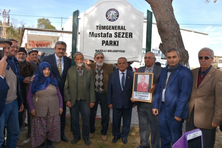 Tümgeneral Mustafa Sezer Parkı Törenle Açıldı