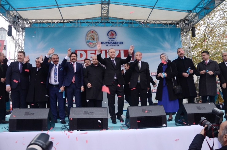 Cumhurbaşkanı Erdoğan Denizli’de 275 Projeyi Hizmete Sundu