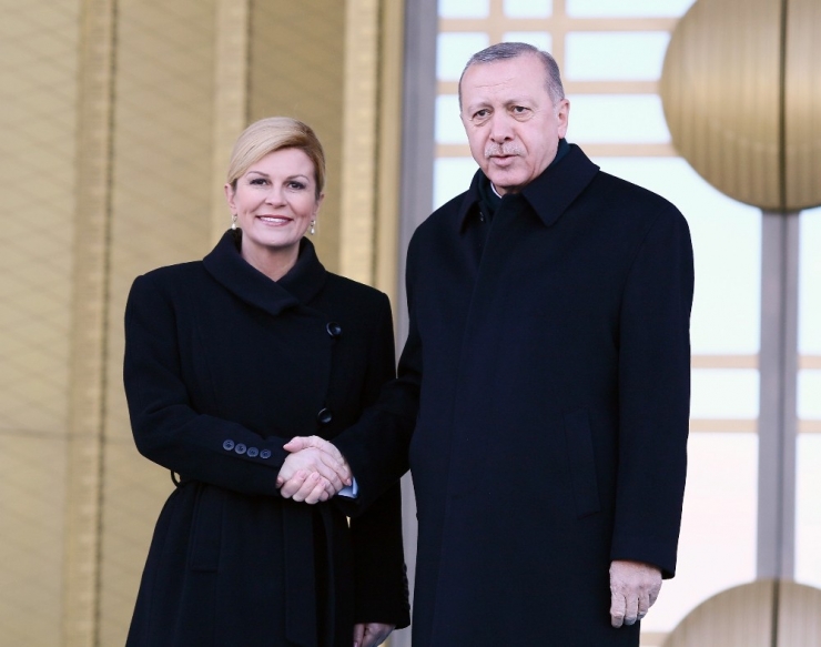 Cumhurbaşkanı Erdoğan, Kitaroviç’i Resmi Tören İle Karşıladı