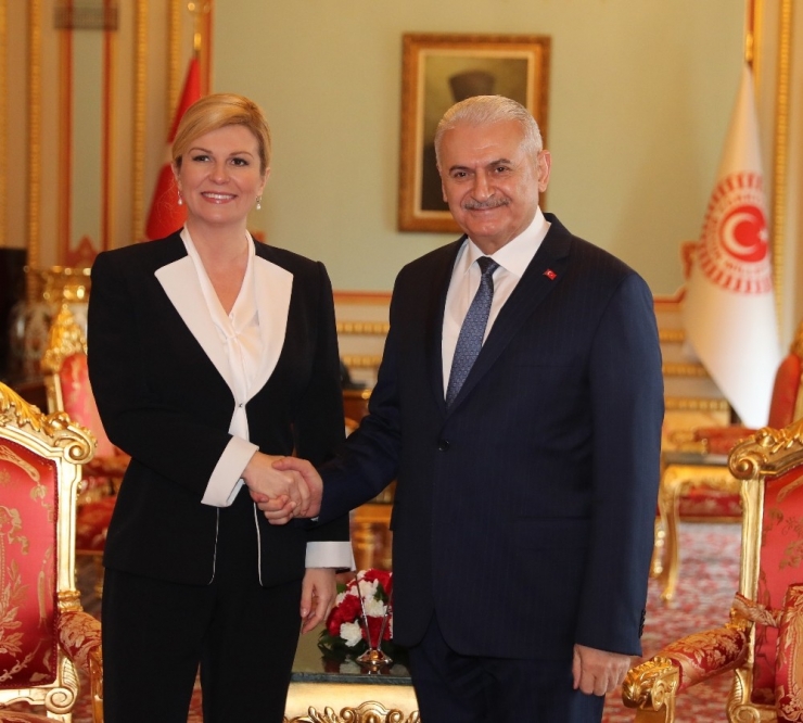 Hırvatistan Cumhurbaşkanı Kitaroviç Tbmm’yi Ziyaret Etti