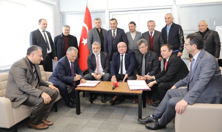 Kayseri Üniversitesi İle Mimarsinan Osb Arasında İşbirliği Ön Protokolü İmzalandı