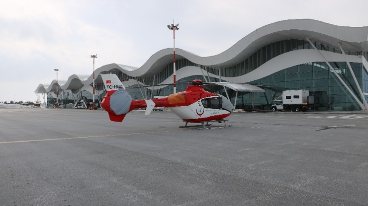 Sivas’ta Ambulans Helikopteri Hizmete Girdi