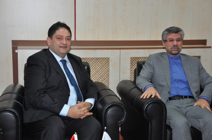 İran İslam Cumhuriyeti Erzurum Başkonsolosu Dr. Sajad Soltanzadeh, Başkan Oral’ı Ziyaret Etti