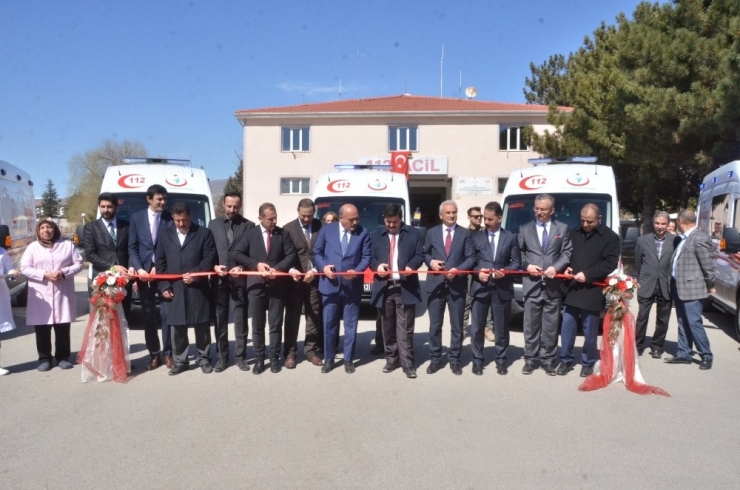 5 Adet Tam Donanımlı Kara Ambulansı Erzincan’da Hizmete Girdi
