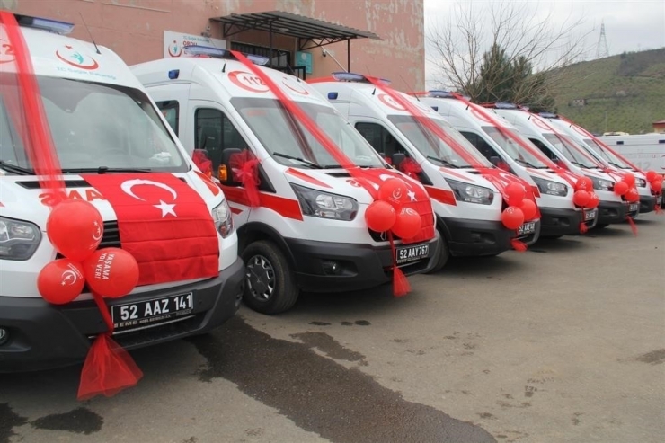 Ordu’ya 6 Yeni Ambulans