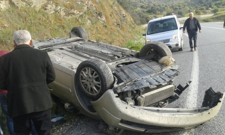 Takla Atan Aracın Şoförü Ölümden Döndü