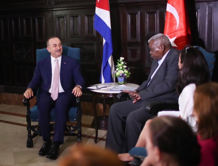 Dışişleri Bakanı Çavuşoğlu, Küba Halkın Gücü Parlamento Başkanı İle Görüştü