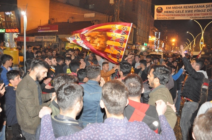 Yüksekova’da Galatasaray Sevinci
