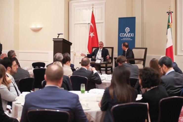 Bakan Çavuşoğlu, Meksika’da Düşünce Kuruluşu Comexı Konferansına Katıldı