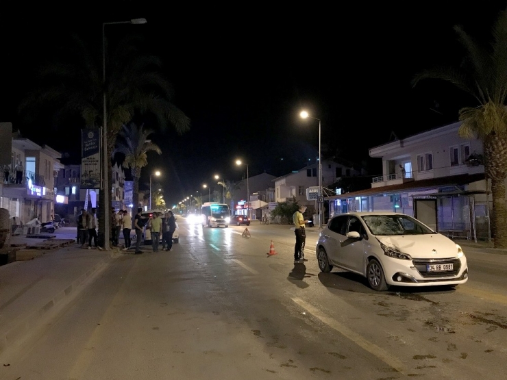 Fethiye’de Otomobil Yayaya Çarptı: 1 Yaralı