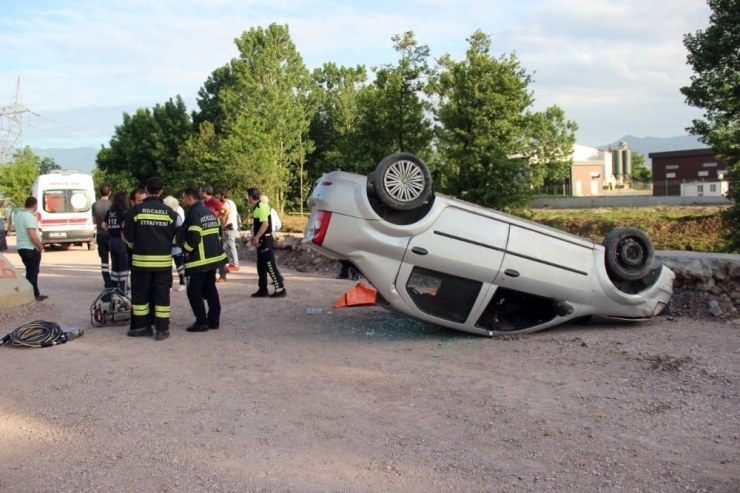 Kocaeli’de Kontrolden Çıkan Otomobil Takla Attı: 1 Ölü, 1 Yaralı