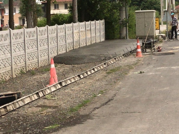 Kaldırım Çalışması Ağa Mahallesinde