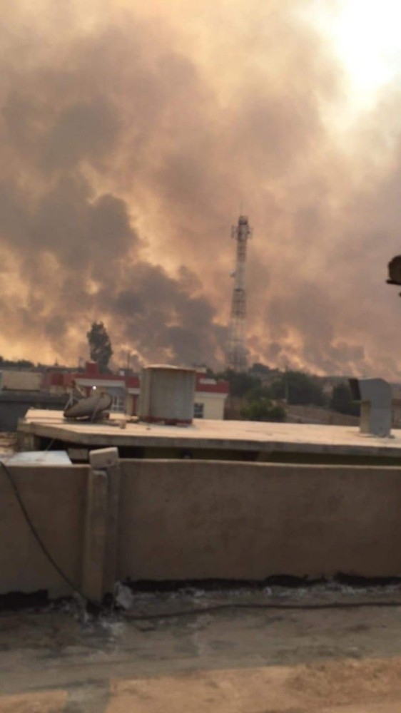 Musul’da Kükürt Fabrikasında Yangın: 1 Ölü
