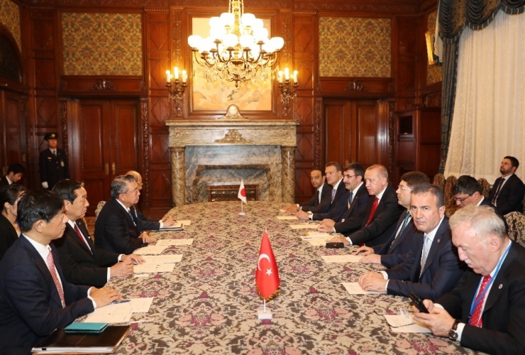 Cumhurbaşkanı Erdoğan, Japonya Temsilciler Meclisi Başkanı Tadamori’yi Kabul Etti