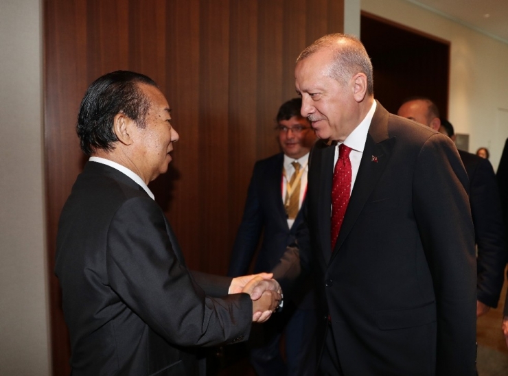 Cumhurbaşkanı Erdoğan, Japonya Temsilciler Meclisi Başkanı Tadamori’yi Kabul Etti
