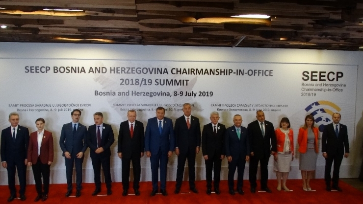 Cumhurbaşkanı Erdoğan, Güneydoğu Avrupa İşbirliği Süreci Zirve Toplantısı Aile Fotoğrafına Katıldı