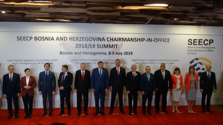 Cumhurbaşkanı Erdoğan, Güneydoğu Avrupa İşbirliği Süreci Zirve Toplantısı Aile Fotoğrafına Katıldı