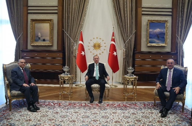 Cumhurbaşkanı Erdoğan Irak Dışişleri Bakanı Ve Savunma Bakanını Kabul Etti