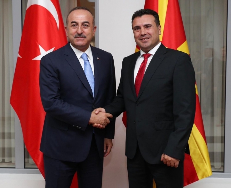 Çavuşoğlu, Kuzey Makedonya Başbakanı Zaev Tarafından Kabul Edildi