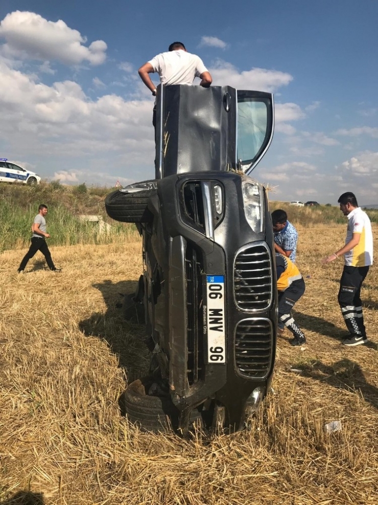 Kırıkkale’de Otomobil Takla Attı: 2 Yaralı