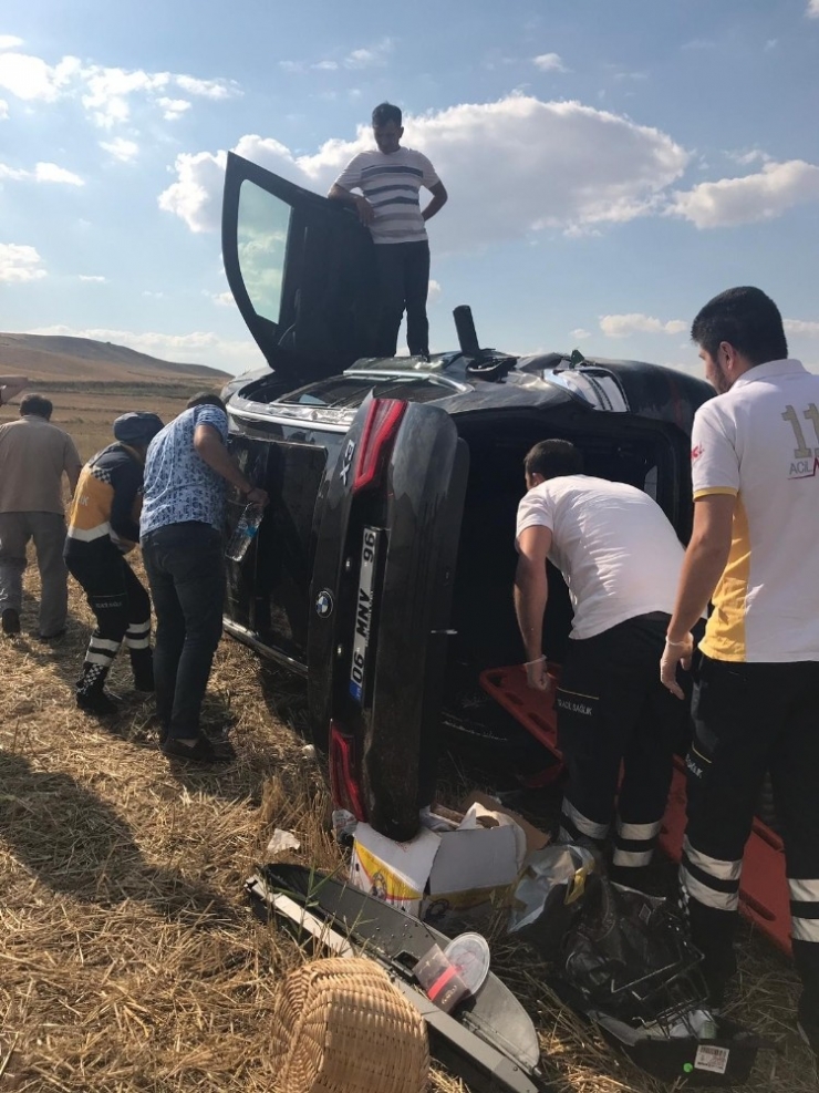 Kırıkkale’de Otomobil Takla Attı: 2 Yaralı