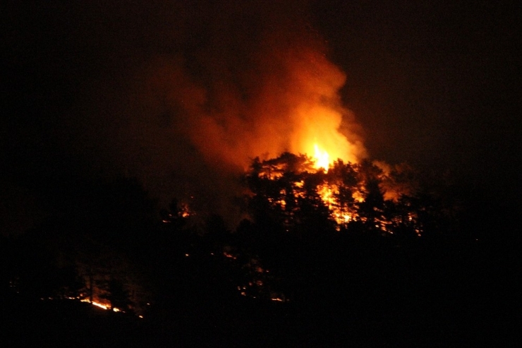 Eskişehir’deki Orman Yangınını Söndürme Çalışmaları Devam Ediyor