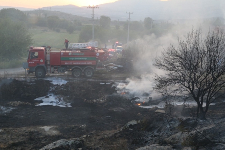 Muğla Yatağan’da Yangın, Ziraat Arazisinde Çıkan Yangında Maddi Hasar Oluştu