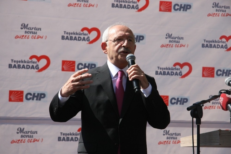 Chp Genel Başkanı Kemal Kılıçdaroğlu:
