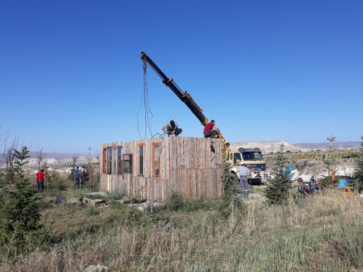 Kapadokya’da 152 Kaçak Yapı Yıkıldı