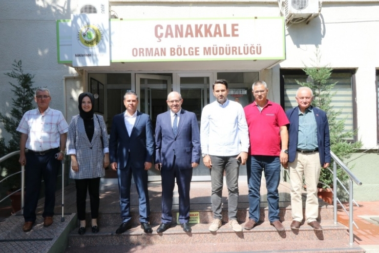 Ak Parti Çanakkale Teşkilatından Orman Bölge Müdürü Demirci’ye Ziyaret
